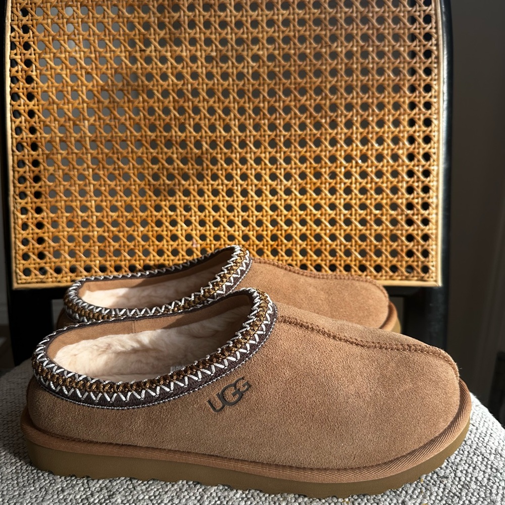 UGG Chestnut Suede Slip-Ons